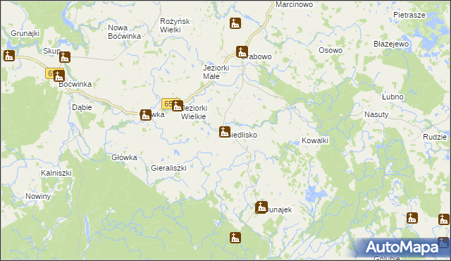 mapa Siedlisko gmina Gołdap, Siedlisko gmina Gołdap na mapie Targeo