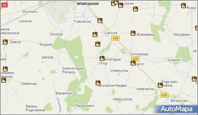 mapa Siedmiorogów Drugi, Siedmiorogów Drugi na mapie Targeo