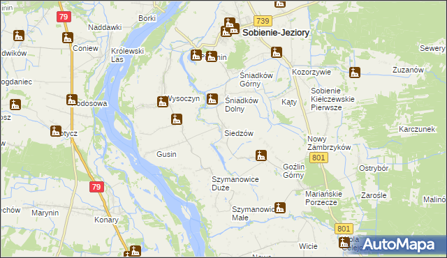 mapa Siedzów, Siedzów na mapie Targeo