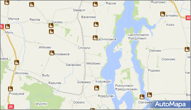 mapa Siemionki gmina Jeziora Wielkie, Siemionki gmina Jeziora Wielkie na mapie Targeo