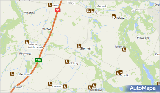 mapa Siemyśl, Siemyśl na mapie Targeo