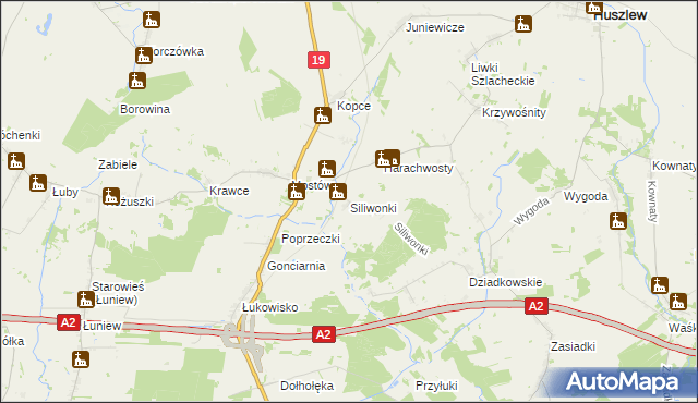 mapa Siliwonki, Siliwonki na mapie Targeo