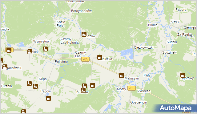 mapa Silniczka, Silniczka na mapie Targeo