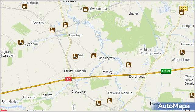 mapa Siostrzytów, Siostrzytów na mapie Targeo