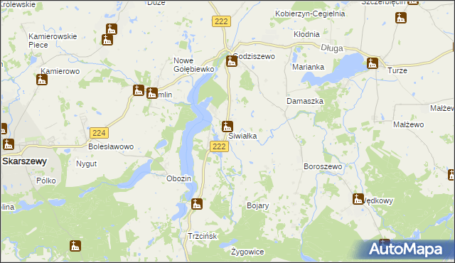 mapa Siwiałka, Siwiałka na mapie Targeo