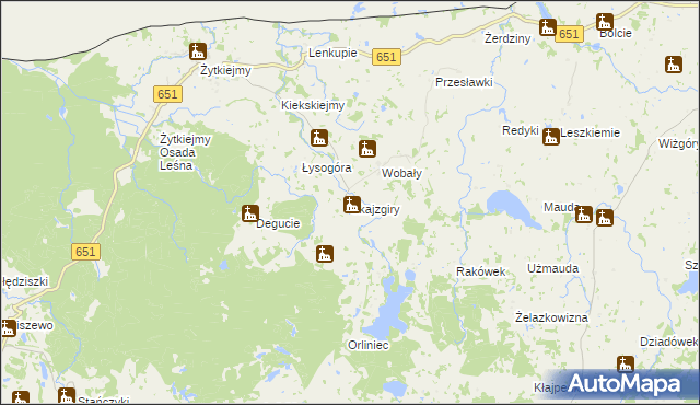 mapa Skajzgiry, Skajzgiry na mapie Targeo