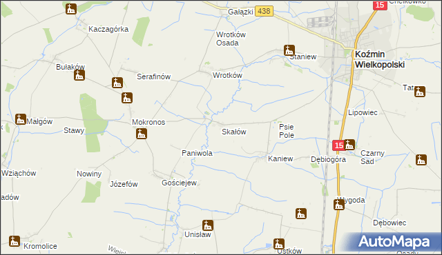 mapa Skałów, Skałów na mapie Targeo