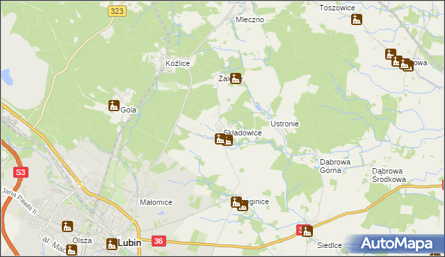 mapa Składowice, Składowice na mapie Targeo