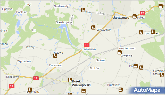 mapa Skokówko, Skokówko na mapie Targeo