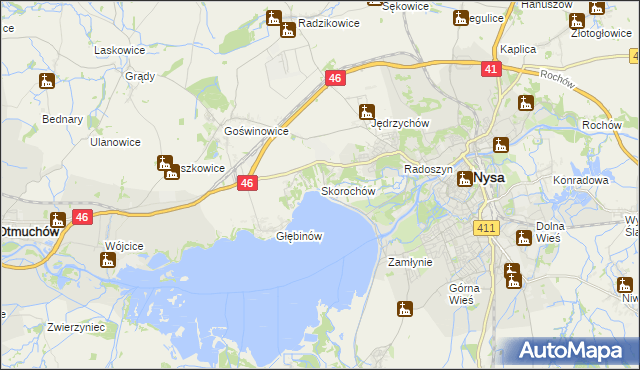 mapa Skorochów, Skorochów na mapie Targeo