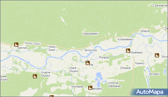 mapa Skrzynica, Skrzynica na mapie Targeo