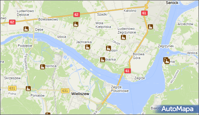 mapa Skubianka, Skubianka na mapie Targeo