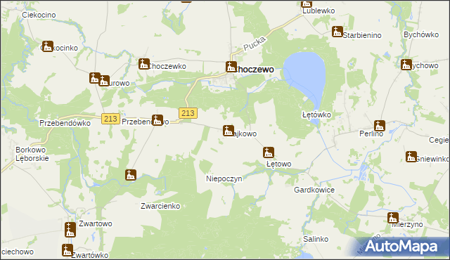 mapa Słajkowo, Słajkowo na mapie Targeo