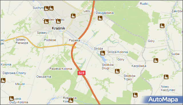 mapa Słodków Pierwszy, Słodków Pierwszy na mapie Targeo