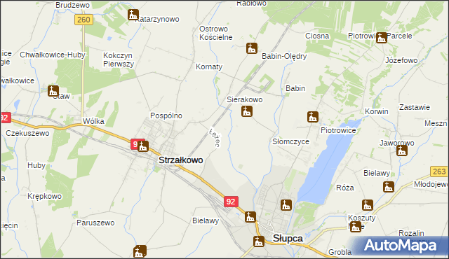 mapa Słomczyce-Huby, Słomczyce-Huby na mapie Targeo