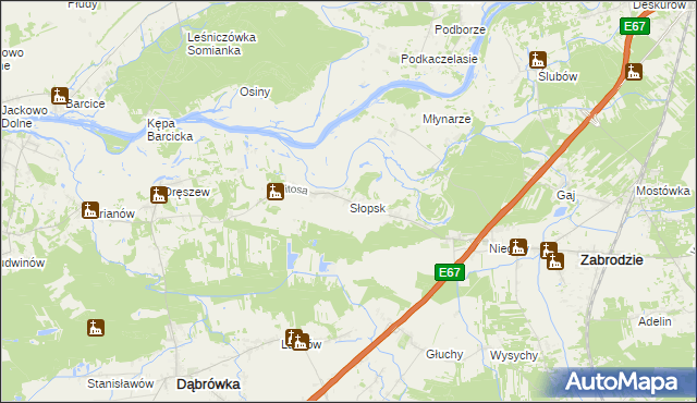 mapa Słopsk, Słopsk na mapie Targeo