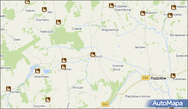 mapa Słucz, Słucz na mapie Targeo