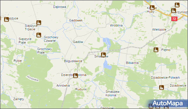 mapa Smaszew, Smaszew na mapie Targeo