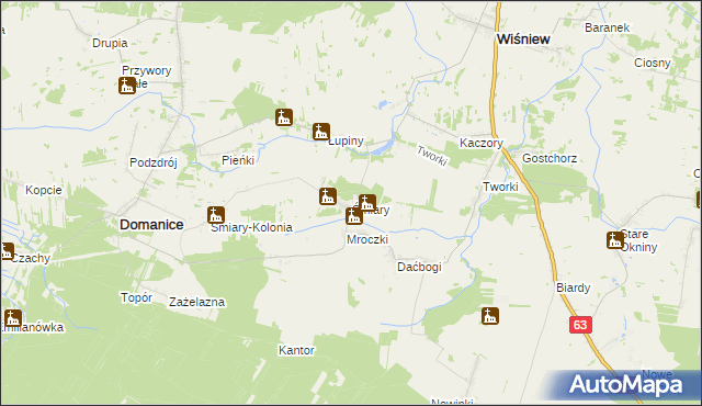 mapa Śmiary, Śmiary na mapie Targeo