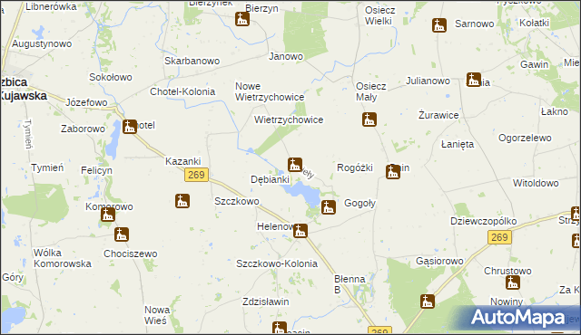 mapa Śmieły, Śmieły na mapie Targeo