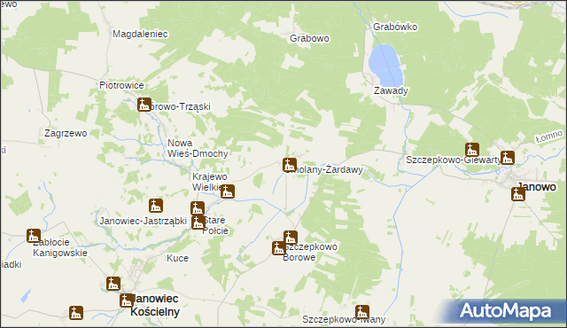 mapa Smolany-Żardawy, Smolany-Żardawy na mapie Targeo