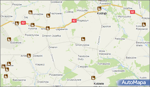 mapa Smotryszów, Smotryszów na mapie Targeo