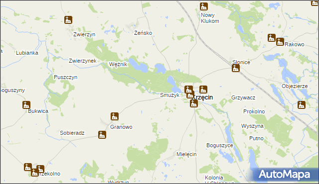 mapa Smużyk, Smużyk na mapie Targeo