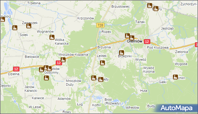 mapa Snarki, Snarki na mapie Targeo