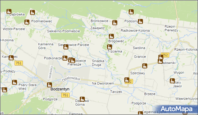 mapa Śniadka Trzecia, Śniadka Trzecia na mapie Targeo