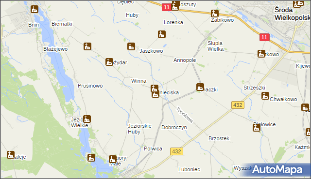 mapa Śnieciska, Śnieciska na mapie Targeo