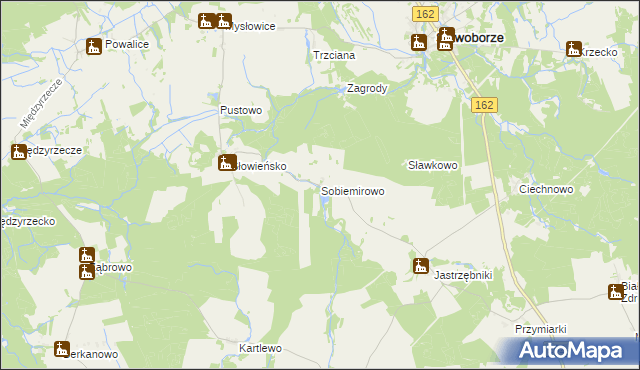mapa Sobiemirowo, Sobiemirowo na mapie Targeo