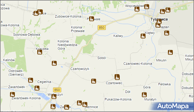 mapa Soból, Soból na mapie Targeo