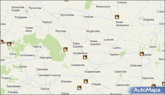 mapa Sobótka-Kolonia, Sobótka-Kolonia na mapie Targeo