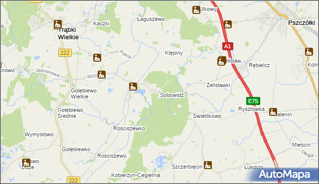 mapa Sobowidz, Sobowidz na mapie Targeo