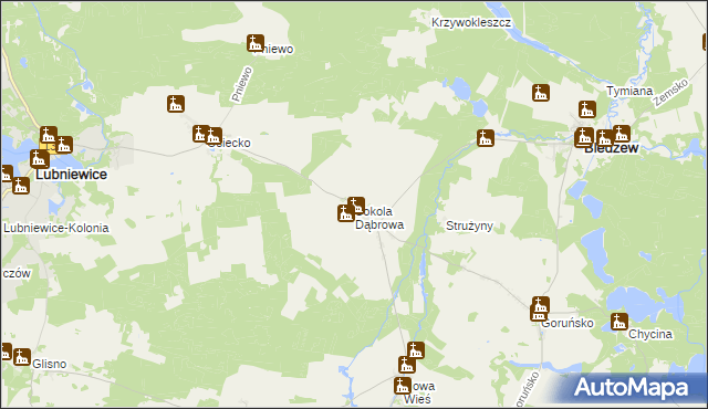 mapa Sokola Dąbrowa, Sokola Dąbrowa na mapie Targeo