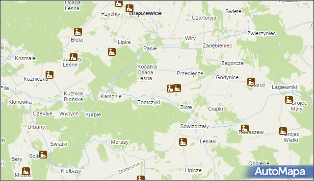 mapa Sokolenie, Sokolenie na mapie Targeo