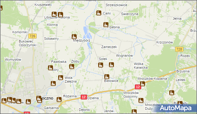 mapa Sołek, Sołek na mapie Targeo