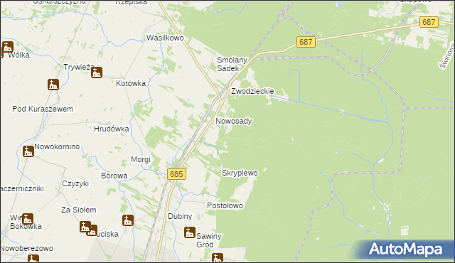 mapa Sorocza Nóżka, Sorocza Nóżka na mapie Targeo