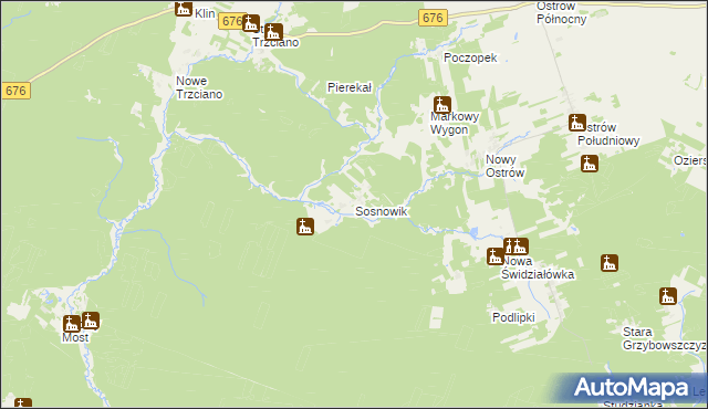 mapa Sosnowik, Sosnowik na mapie Targeo