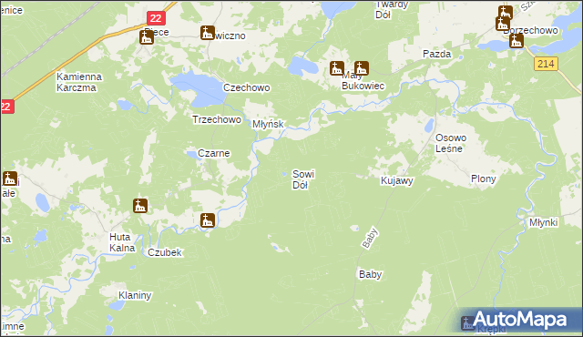 mapa Sowi Dół, Sowi Dół na mapie Targeo