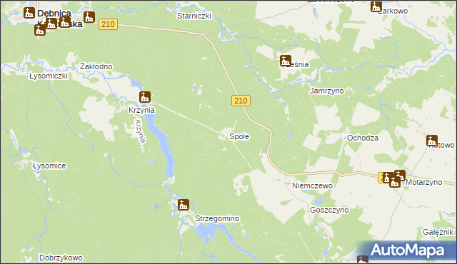 mapa Spole, Spole na mapie Targeo