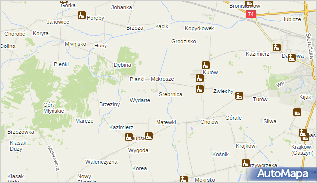 mapa Srebrnica, Srebrnica na mapie Targeo