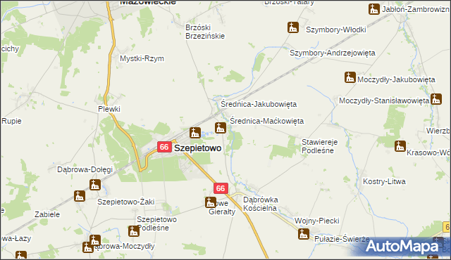 mapa Średnica-Pawłowięta, Średnica-Pawłowięta na mapie Targeo