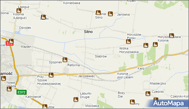 mapa Stabrów, Stabrów na mapie Targeo