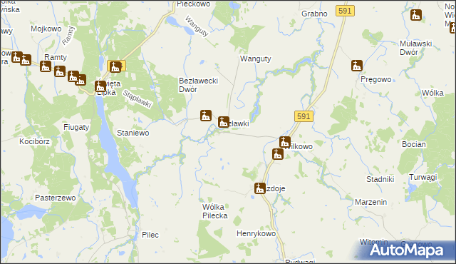 mapa Stachowizna, Stachowizna na mapie Targeo