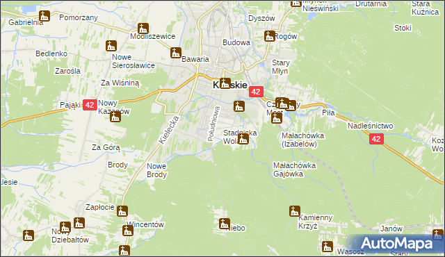 mapa Stadnicka Wola, Stadnicka Wola na mapie Targeo