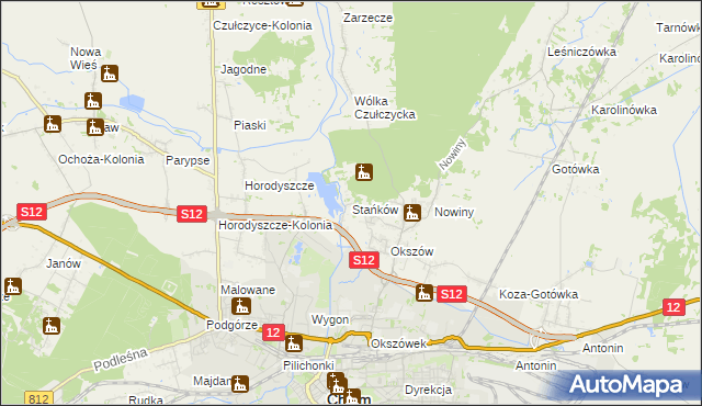 mapa Stańków, Stańków na mapie Targeo