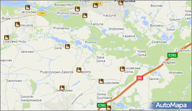 mapa Stara Górka, Stara Górka na mapie Targeo