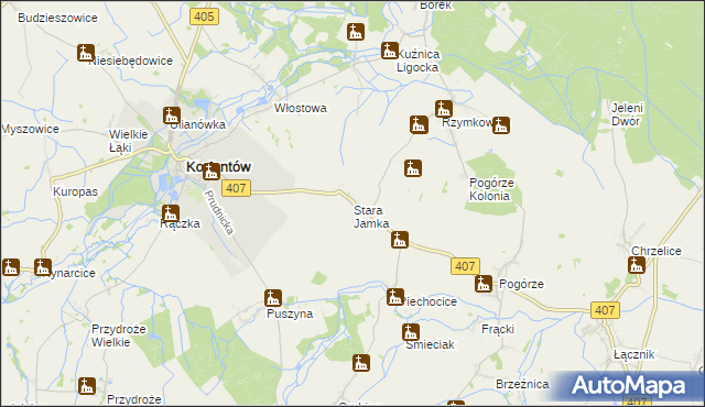 mapa Stara Jamka, Stara Jamka na mapie Targeo