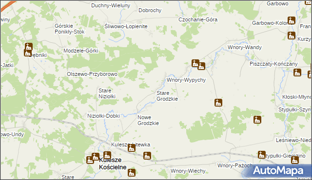 mapa Stare Grodzkie, Stare Grodzkie na mapie Targeo